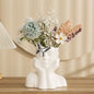 White Figure Table Vase